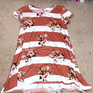 A floral flowy dress